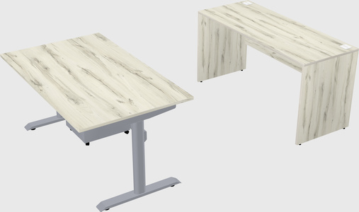 Dual motor electric desk