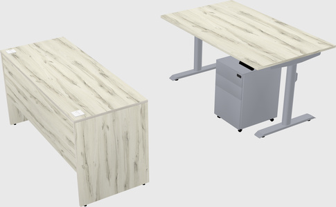Dual motor electric desk