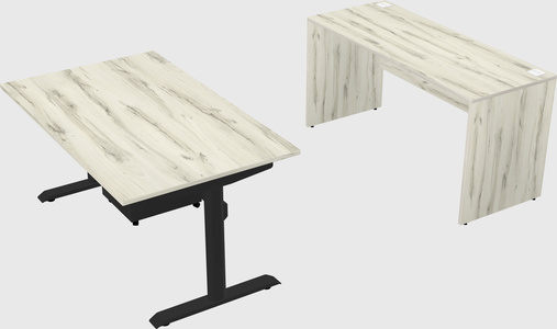 Dual motor electric desk