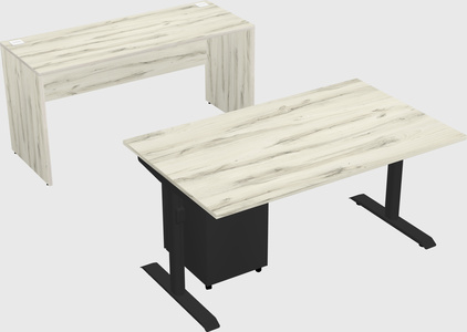 Dual motor electric desk