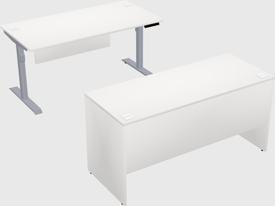 Dual motor electric desk