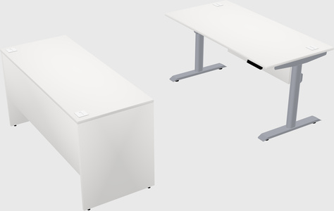 Dual motor electric desk