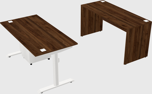 Dual motor electric desk