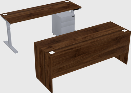 Dual motor electric desk