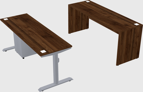 Dual motor electric desk