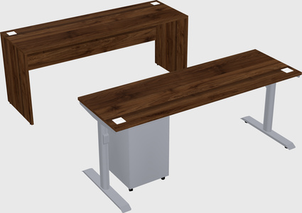 Dual motor electric desk