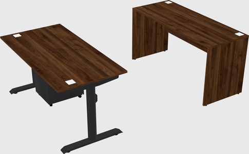 Dual motor electric desk