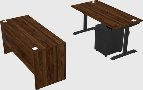 Dual motor electric desk