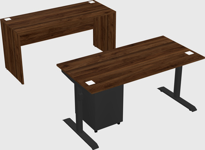 Dual motor electric desk