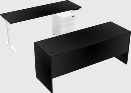 Dual motor electric desk