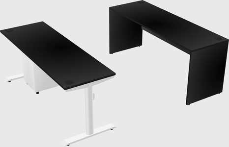 Dual motor electric desk