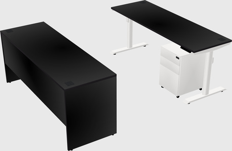 Dual motor electric desk