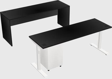 Dual motor electric desk