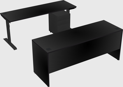 Dual motor electric desk
