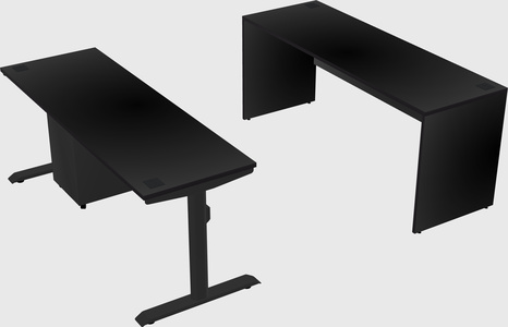 Dual motor electric desk