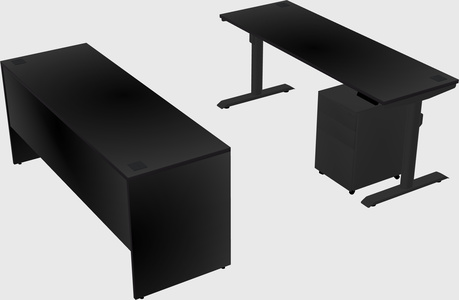 Dual motor electric desk
