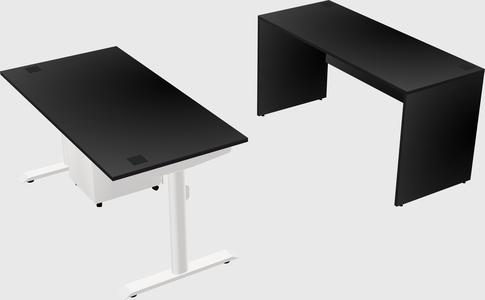 Dual motor electric desk