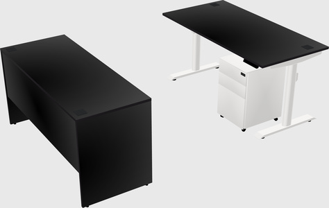 Dual motor electric desk