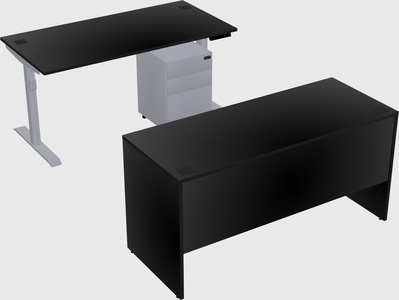 Dual motor electric desk