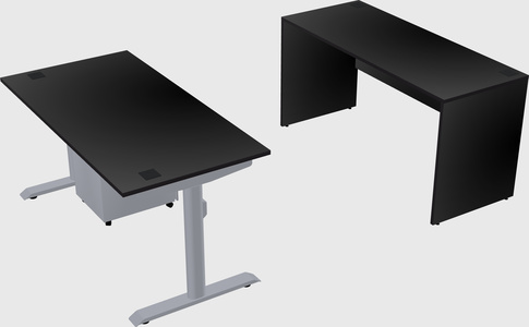 Dual motor electric desk