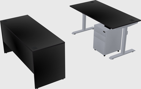 Dual motor electric desk
