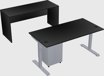 Dual motor electric desk