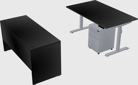 Dual motor electric desk