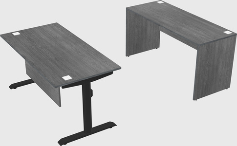 Dual motor electric desk