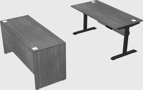 Dual motor electric desk