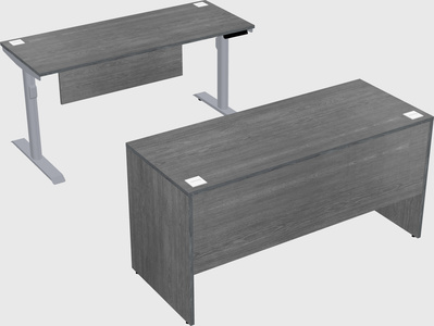 Dual motor electric desk