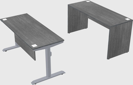 Dual motor electric desk