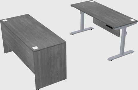 Dual motor electric desk