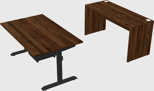 Dual motor electric desk