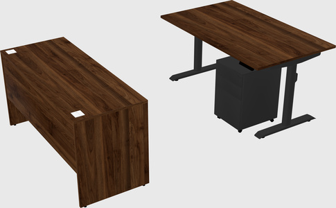 Dual motor electric desk