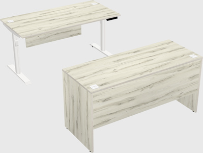 Dual motor electric desk