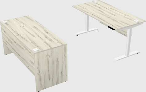 Dual motor electric desk