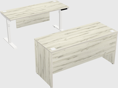 Dual motor electric desk