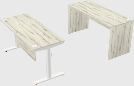 Dual motor electric desk