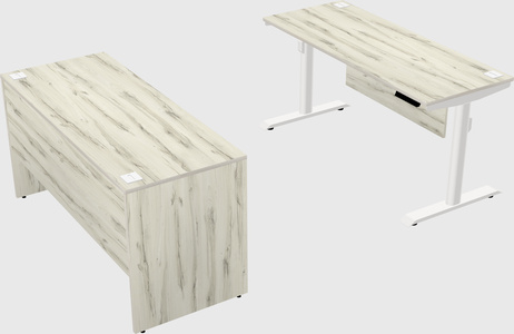Dual motor electric desk