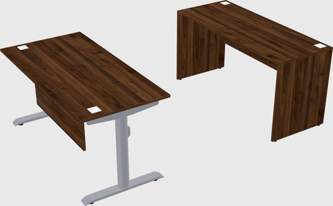 Dual motor electric desk