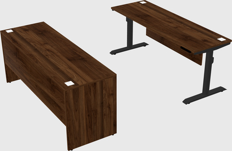 Dual motor electric desk
