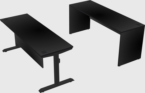 Dual motor electric desk