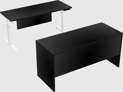 Dual motor electric desk