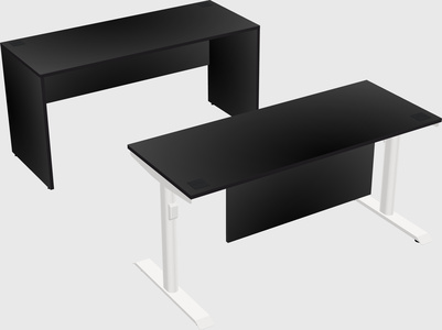 Dual motor electric desk