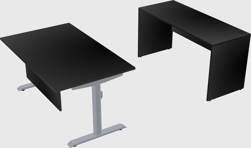 Dual motor electric desk