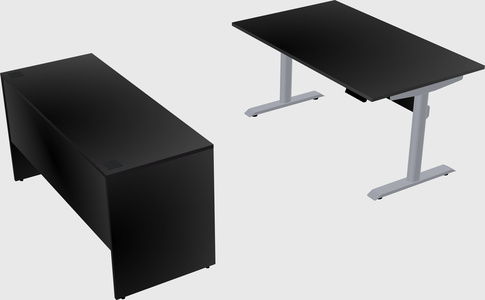 Dual motor electric desk