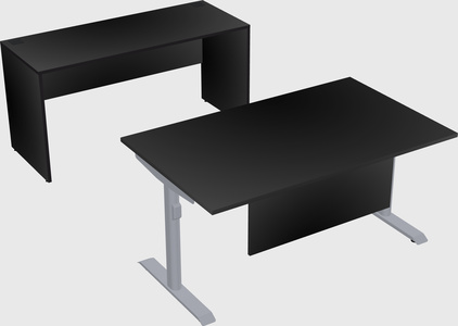 Dual motor electric desk