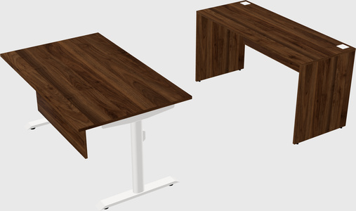 Dual motor electric desk