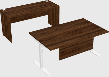 Dual motor electric desk