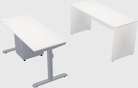 Dual motor electric desk